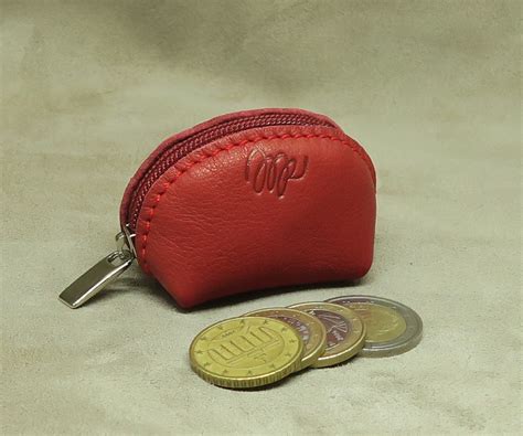 small coin purse with zip.